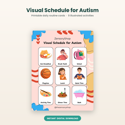Visual Schedule for Autism — Printable Daily Routine Cards