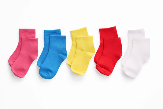 Ankle SmoothToe seamless sensory socks, multicolor 5 pack