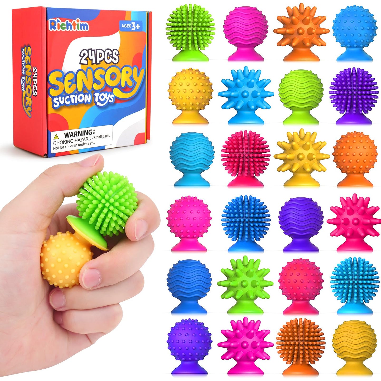 Kids sensory fidget toy set for autism and ADHD – 24-piece tactile toy collection for children